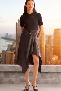 Elie Tahari Beaded Rib Sweater- Tops & Sweaters|Suiting