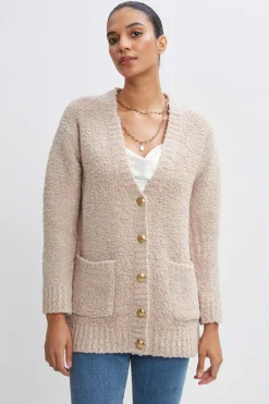 Elie Tahari Boucle Merino Cardigan- Tops & Sweaters