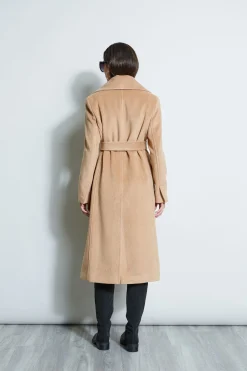 Elie Tahari Brushed Wrap Maxi Coat- Coats