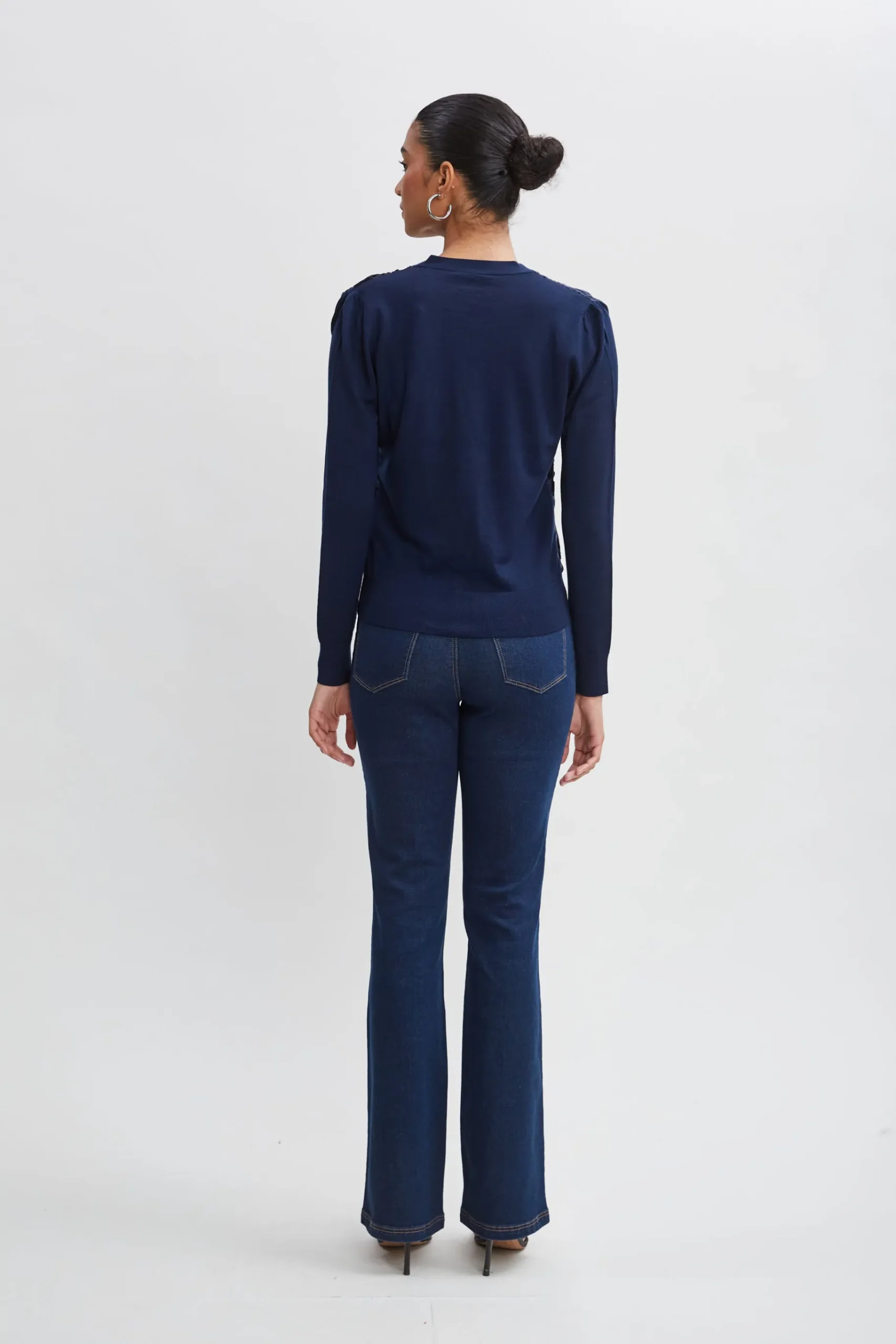 Elie Tahari Burnout Velvet Cardigan- Tops & Sweaters