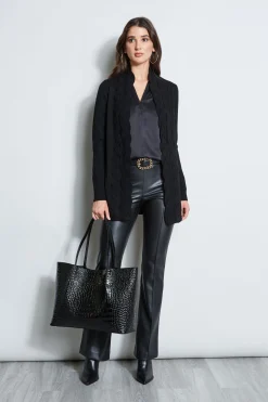 Elie Tahari Cable Cardigan- Tops & Sweaters