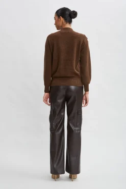 Elie Tahari Cashmere Button Sweater- Tops & Sweaters