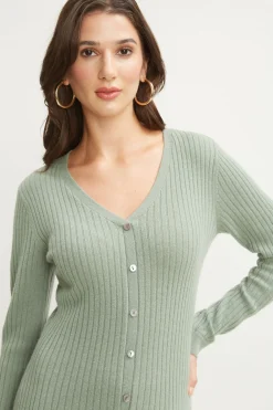 Elie Tahari Cashmere Fit & Flare Dress- Dresses & Jumpsuits|Long Sleeve Dresses