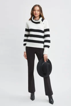 Elie Tahari Cashmere Stripe Sweater- Tops & Sweaters