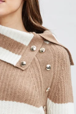 Elie Tahari Cashmere Stripe Sweater- Tops & Sweaters