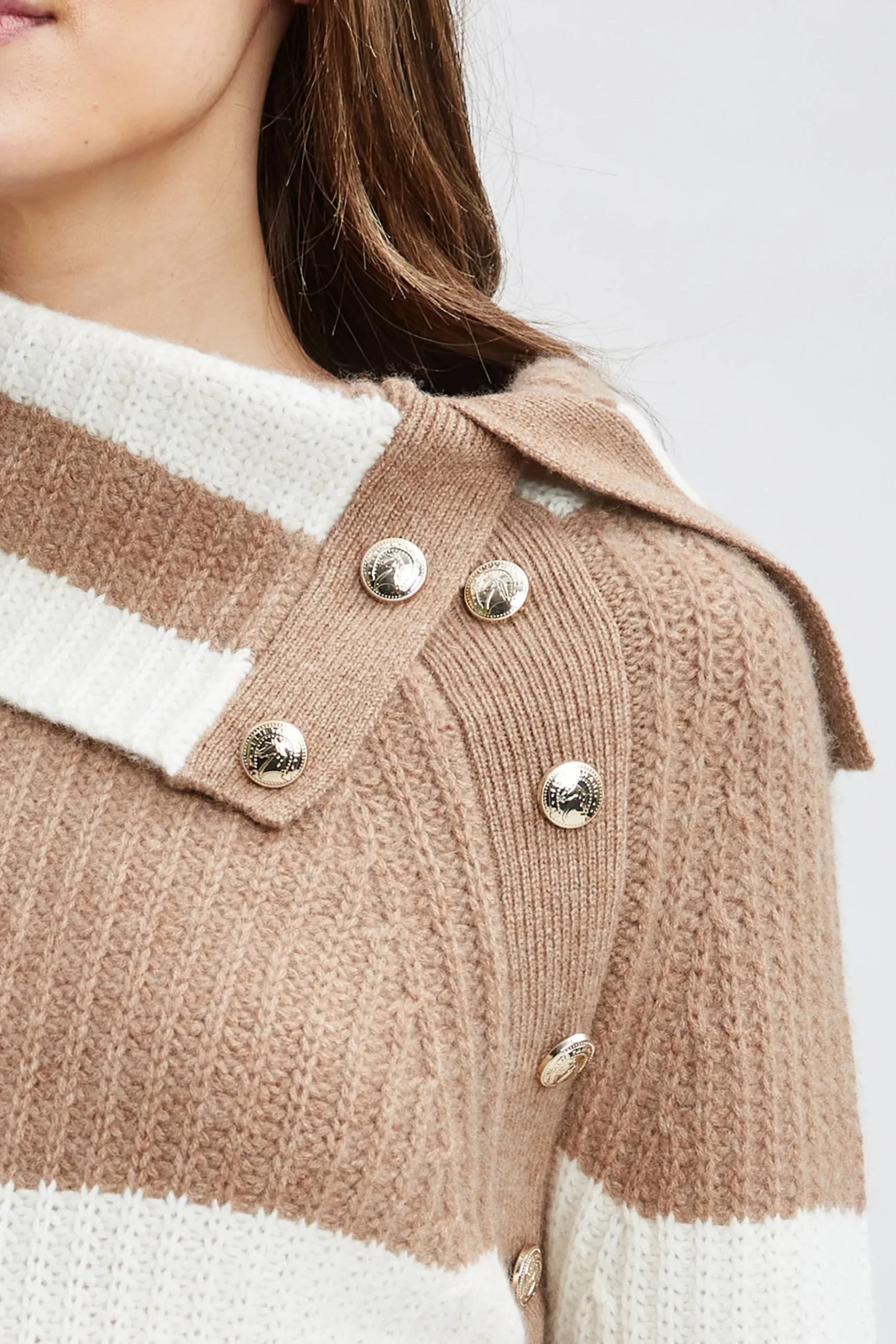 Elie Tahari Cashmere Stripe Sweater- Tops & Sweaters