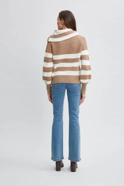 Elie Tahari Cashmere Stripe Sweater- Tops & Sweaters