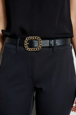 Elie Tahari Chain Buckle Belt- Fragrance|Gloves