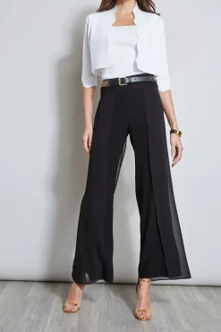 Elie Tahari Chiffon Panel Pant- Bottoms