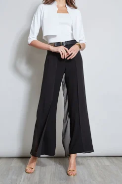 Elie Tahari Chiffon Panel Pant- Bottoms