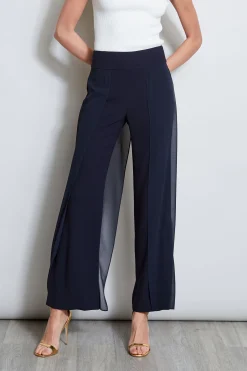 Elie Tahari Chiffon Panel Pant- Bottoms