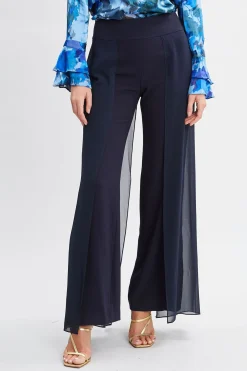 Elie Tahari Chiffon Panel Pant- Bottoms