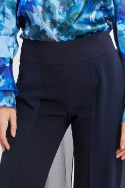 Elie Tahari Chiffon Panel Pant- Bottoms