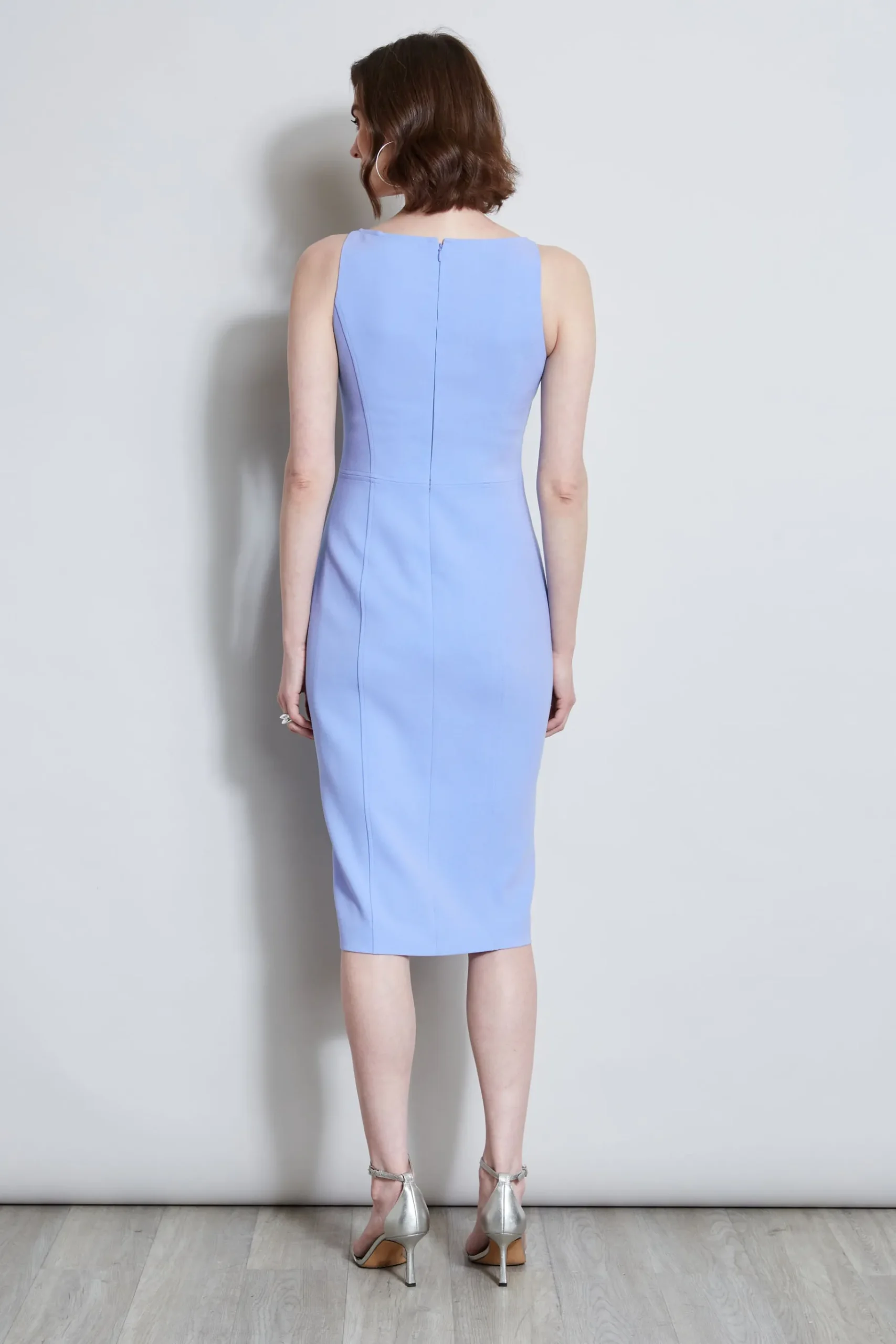 Elie Tahari Contour Zip Dress- Dresses & Jumpsuits|Midi Dresses