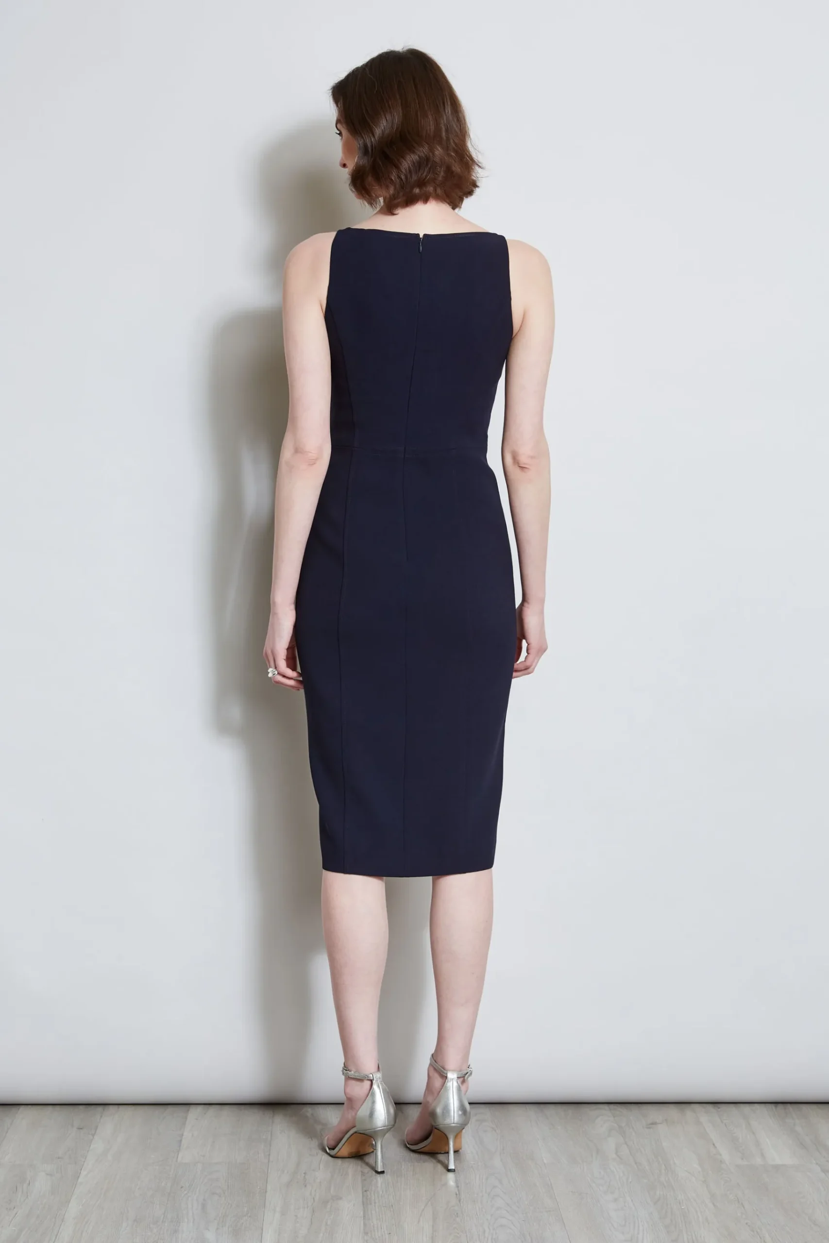 Elie Tahari Contour Zip Dress- Dresses & Jumpsuits|Midi Dresses