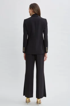 Elie Tahari Contrast Trim Blazer- Jackets & Blazers|Suiting