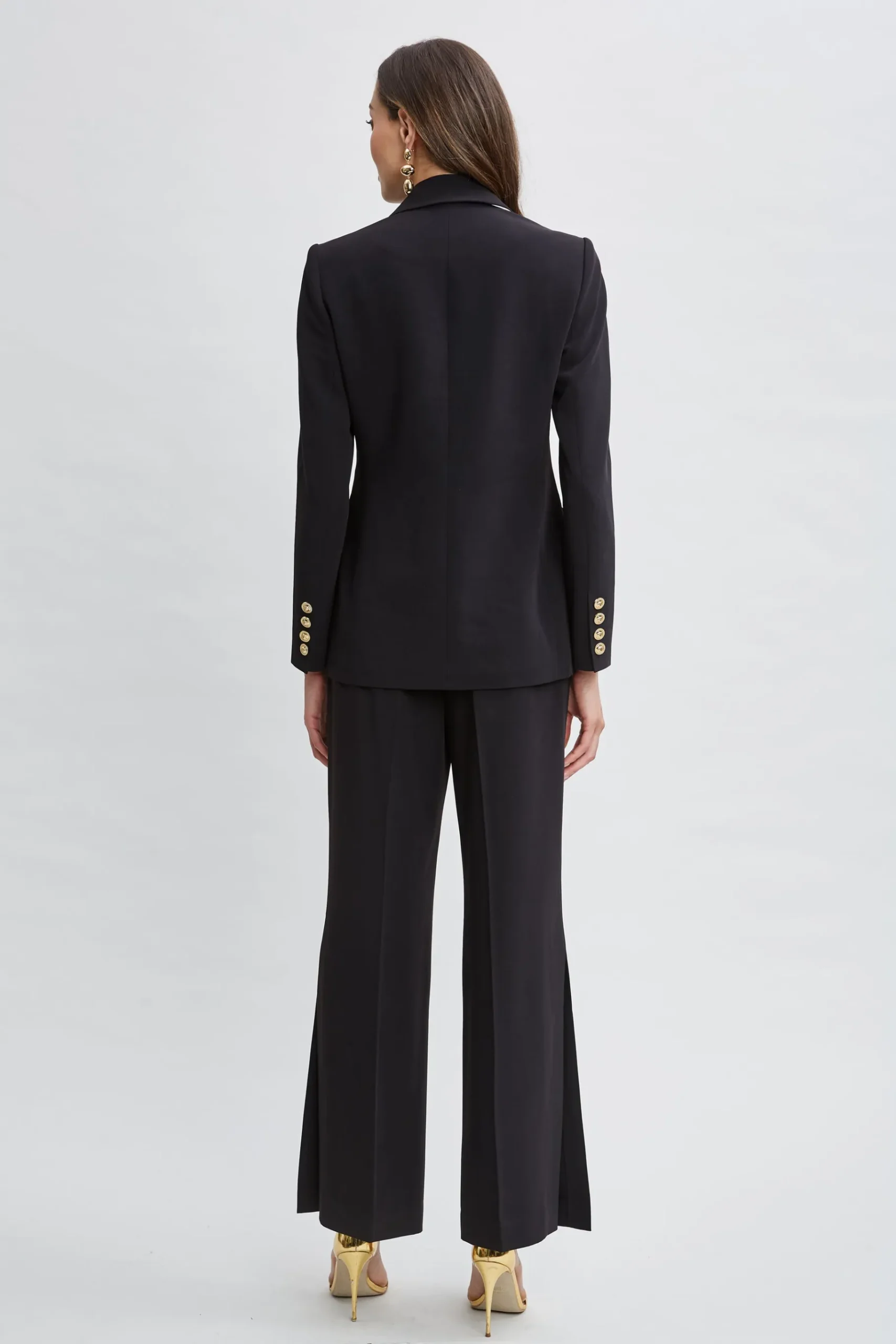 Elie Tahari Contrast Trim Blazer- Jackets & Blazers|Suiting