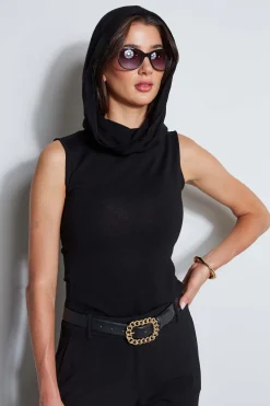 Elie Tahari Convertible Cowl Wool Sweater- Tops & Sweaters