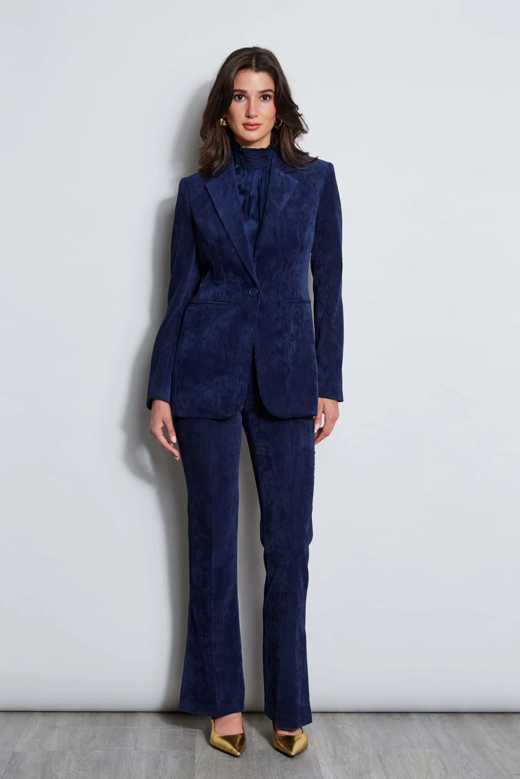 Elie Tahari Corduroy Fit & Flare Pant- Bottoms|Suiting
