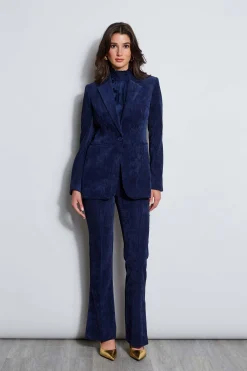Elie Tahari Corduroy Single Button Blazer- Jackets & Blazers|Suiting