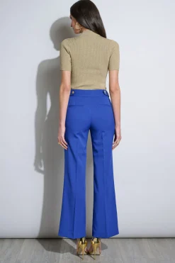 Elie Tahari Crest Button Pant- Bottoms
