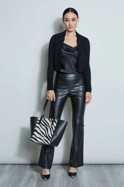 Elie Tahari Cropped Cable Cardigan- Tops & Sweaters