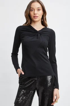 Elie Tahari Crystal Knot Wool Sweater- Tops & Sweaters