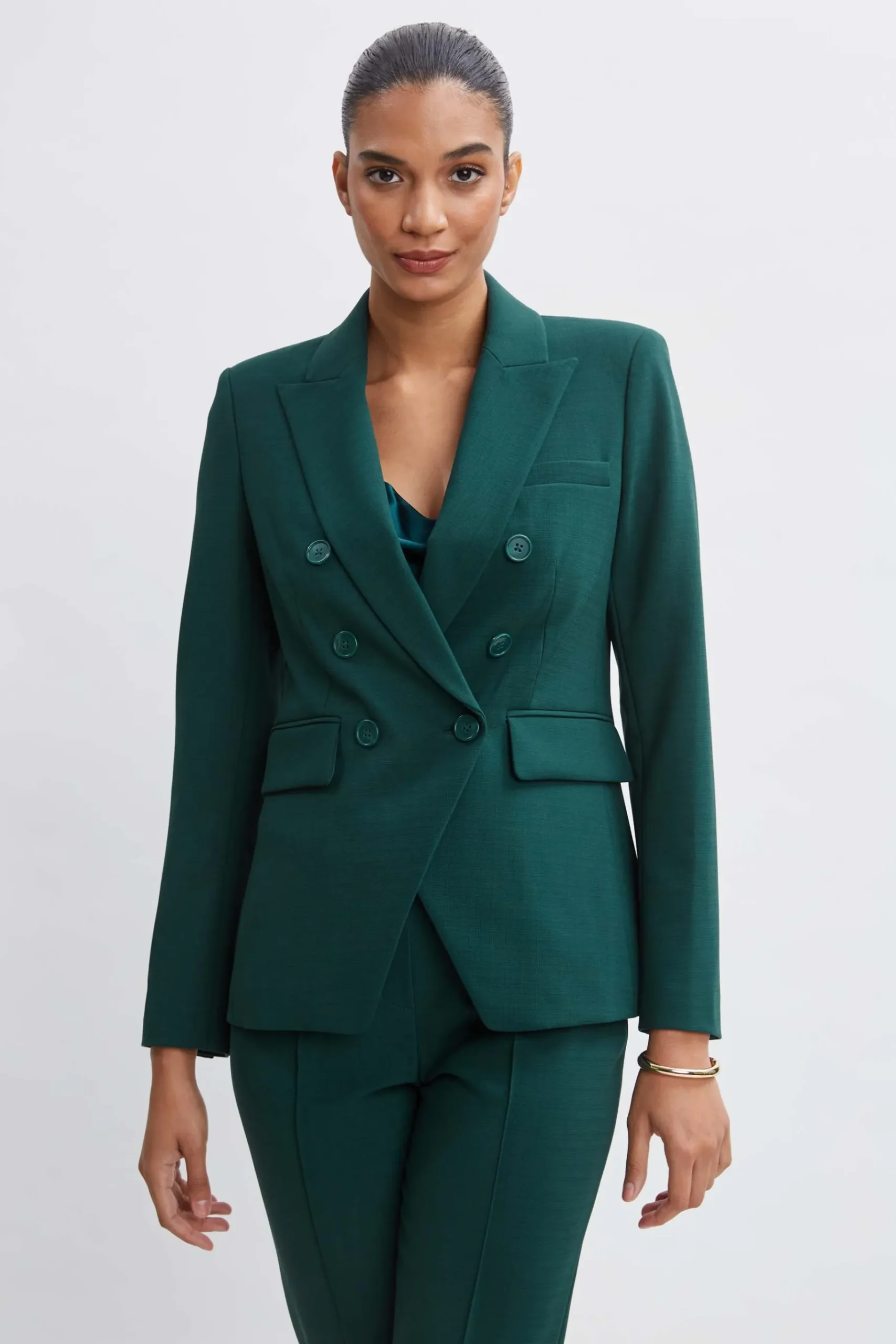 Elie Tahari Double Breasted Blazer- Jackets & Blazers|Suiting