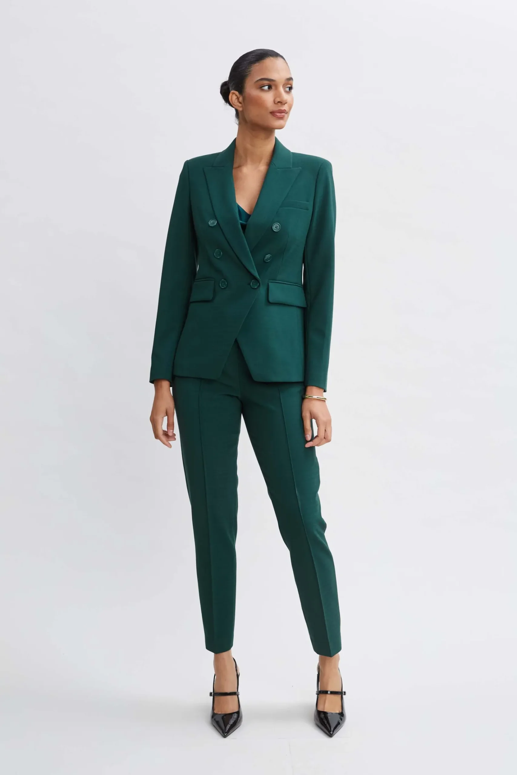 Elie Tahari Double Breasted Blazer- Jackets & Blazers|Suiting