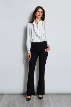 Elie Tahari Fit & Flare Pant- Bottoms