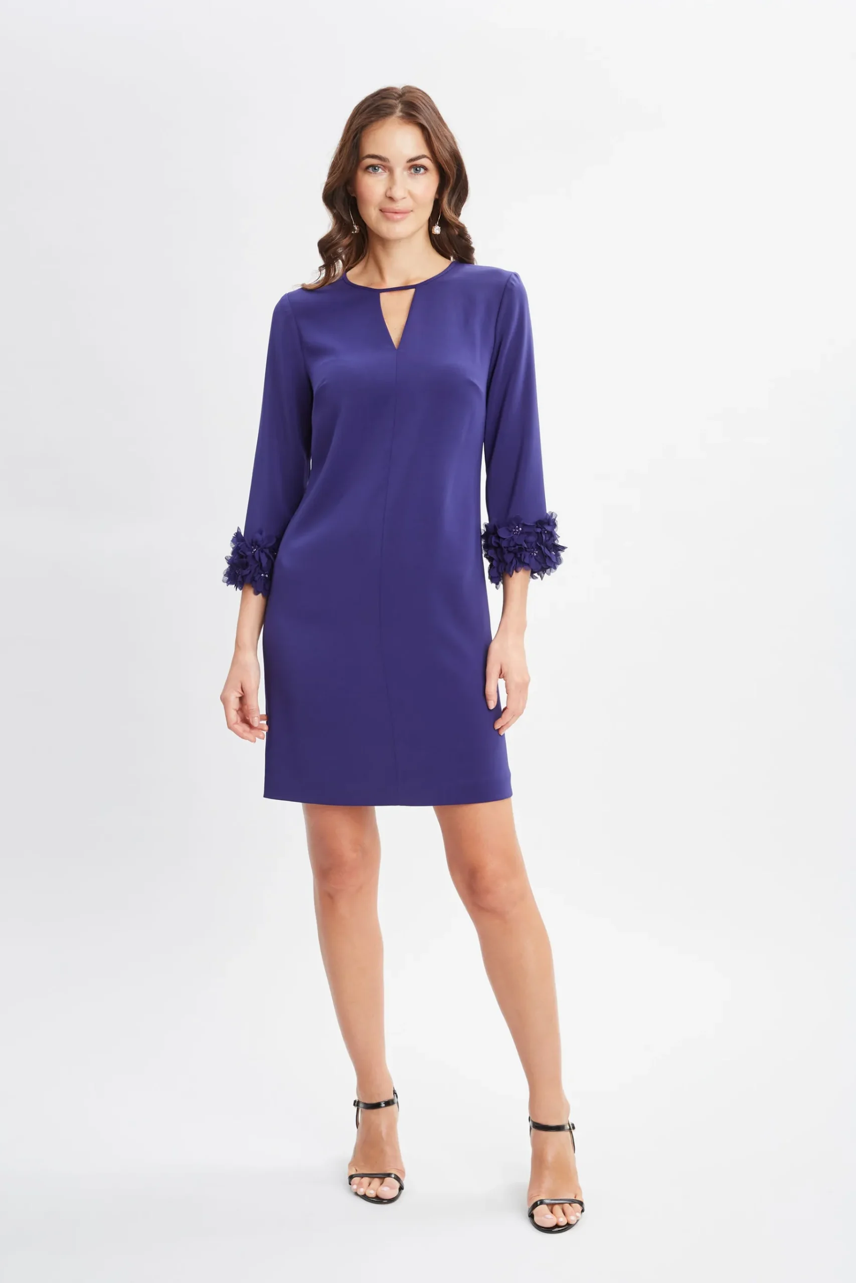 Elie Tahari Flower Sleeve Shift Dress- Dresses & Jumpsuits