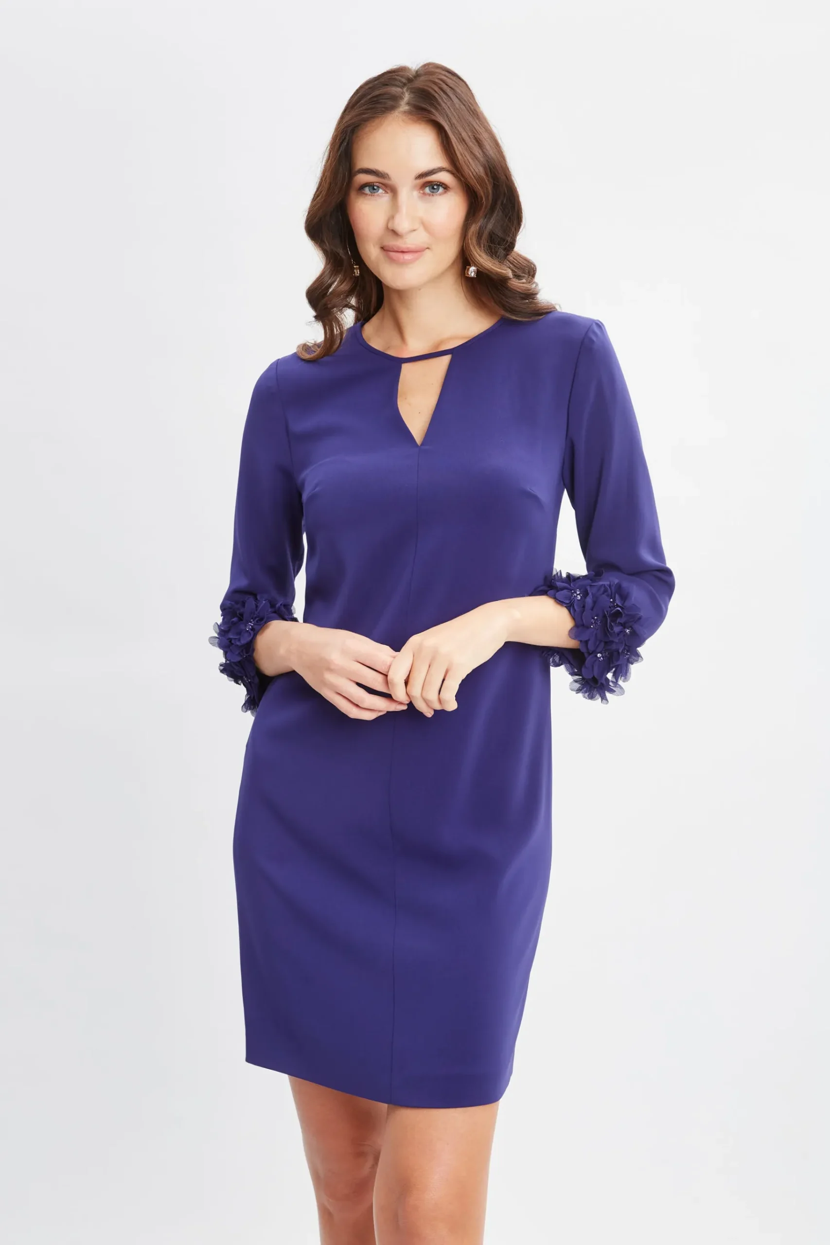 Elie Tahari Flower Sleeve Shift Dress- Dresses & Jumpsuits
