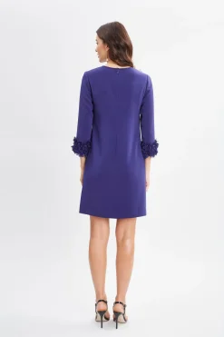 Elie Tahari Flower Sleeve Shift Dress- Dresses & Jumpsuits