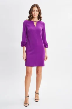 Elie Tahari Flower Sleeve Shift Dress- Dresses & Jumpsuits