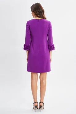 Elie Tahari Flower Sleeve Shift Dress- Dresses & Jumpsuits
