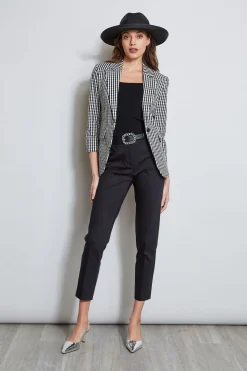 Elie Tahari Gingham Blazer- Jackets & Blazers