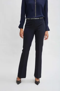 Elie Tahari Inseam Slit Flare Pant- Bottoms