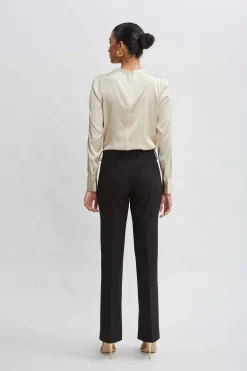 Elie Tahari Inseam Slit Flare Pant- Bottoms