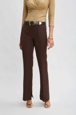 Elie Tahari Inseam Slit Flare Pant- Bottoms