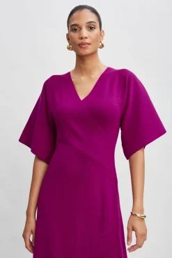Elie Tahari Kimono Sweater Dress- Dresses & Jumpsuits|Short Sleeve Dresses