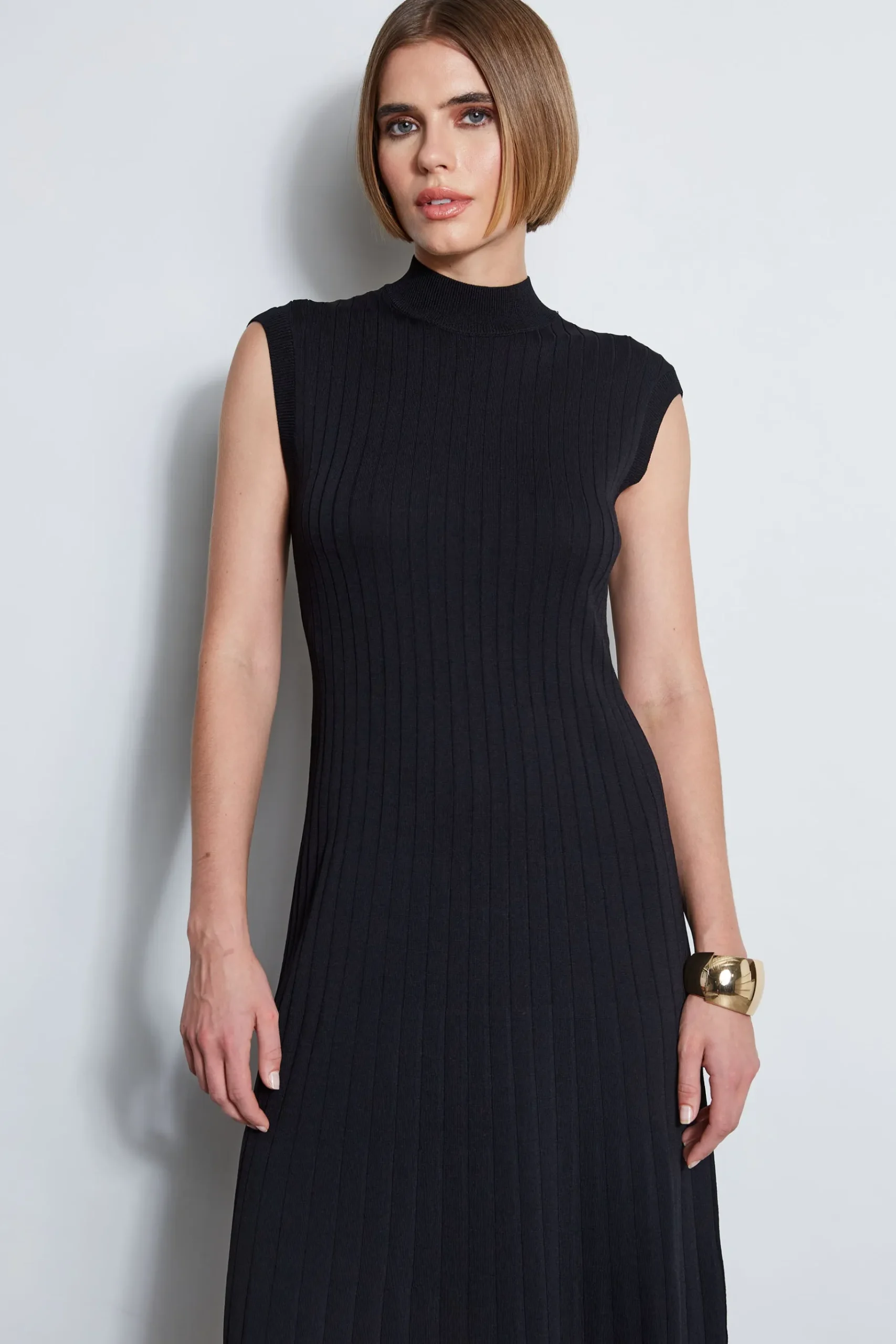 Elie Tahari Knit Midi Dress- Dresses & Jumpsuits|Sleeveless Dresses
