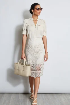 Elie Tahari Lace Skirt- Bottoms