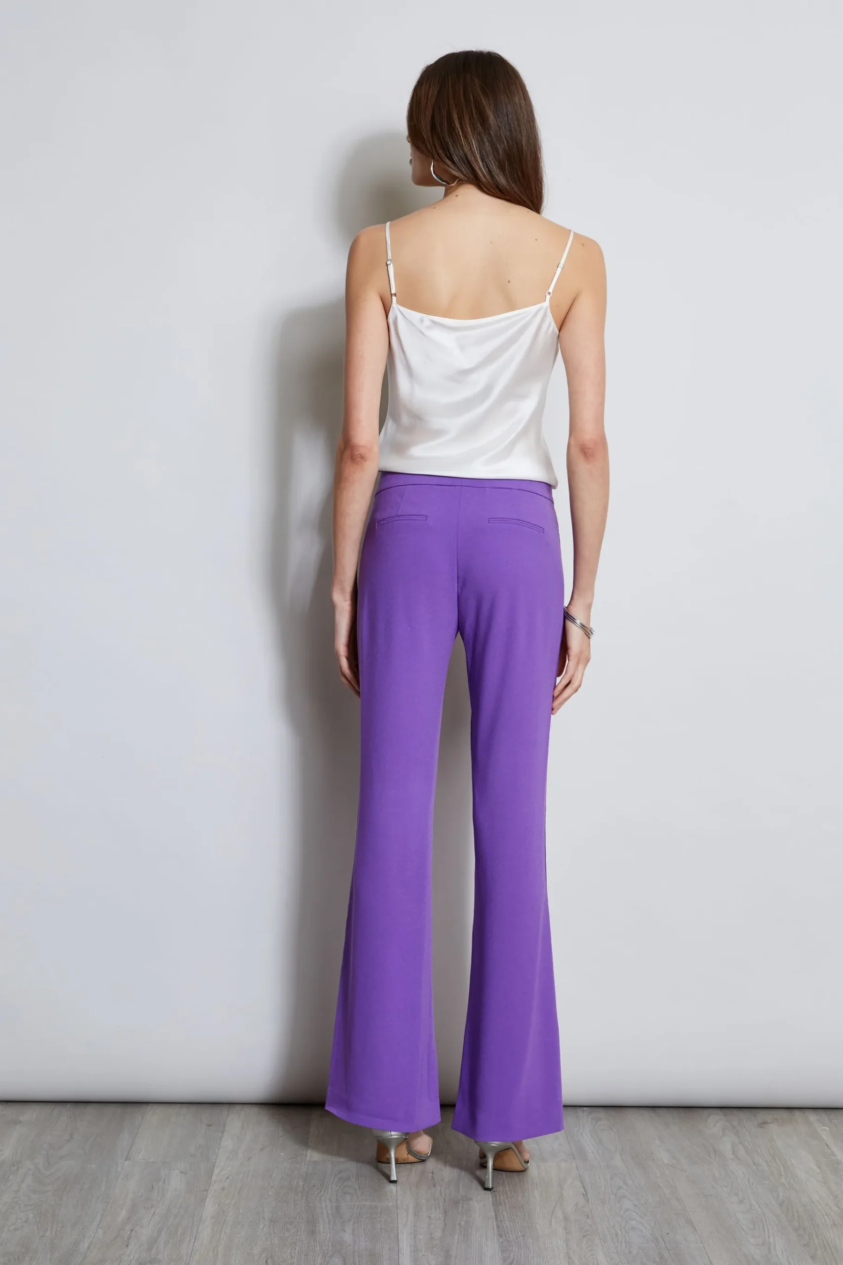 Elie Tahari Lace Trim Fit & Flare Pant- Bottoms