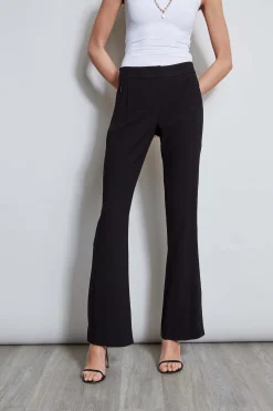 Elie Tahari Lace Trim Fit & Flare Pant- Bottoms