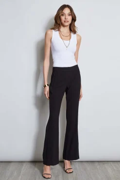 Elie Tahari Lace Trim Fit & Flare Pant- Bottoms