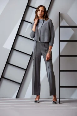 Elie Tahari Metallic Cargo Pant- Bottoms|Suiting