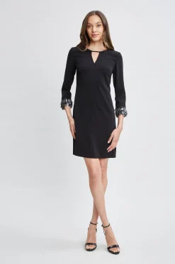 Elie Tahari Metallic Fringe Shift Dress- Dresses & Jumpsuits