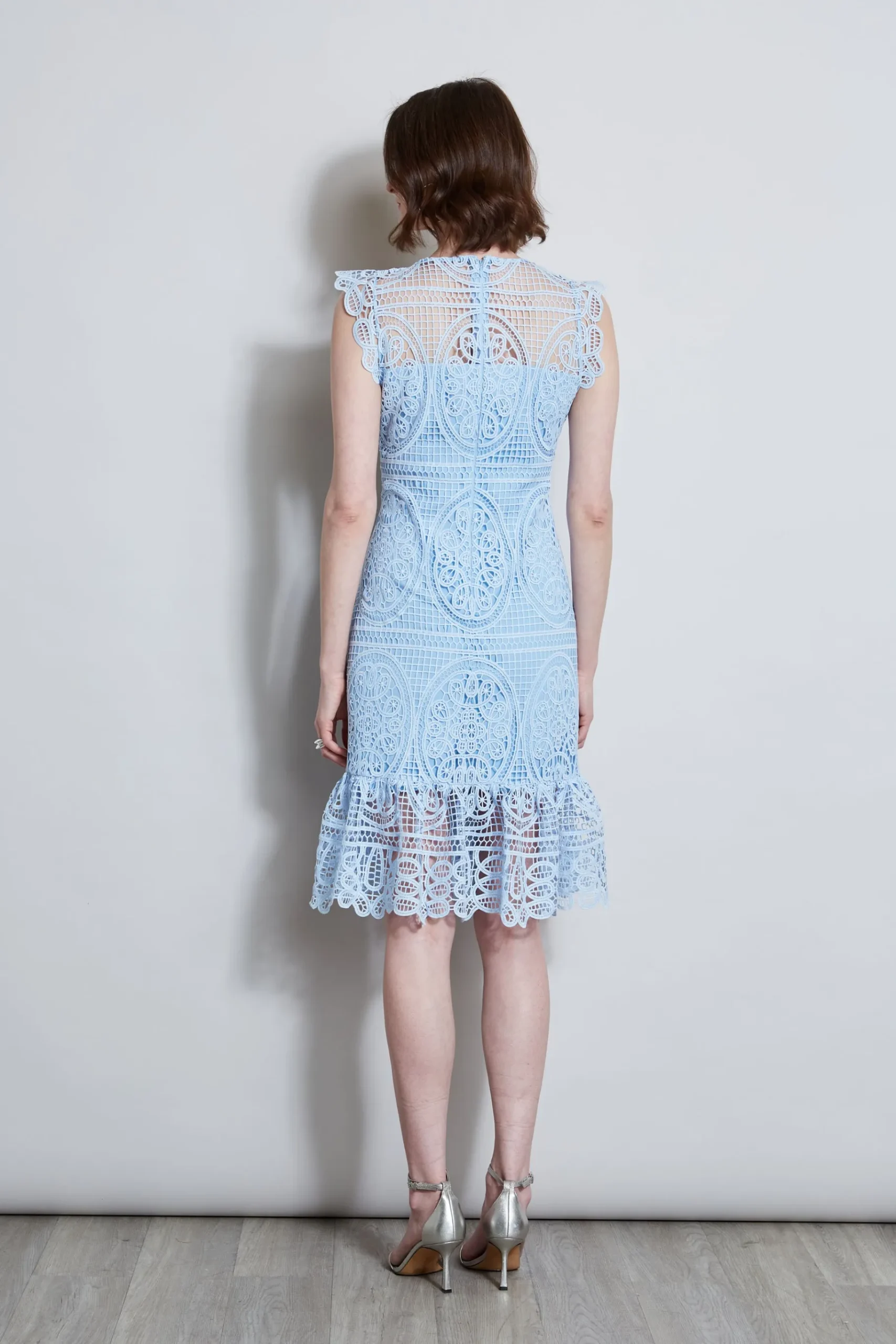 Elie Tahari Mosaic Lace Dress- Dresses & Jumpsuits|Sleeveless Dresses