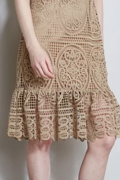 Elie Tahari Mosaic Lace Dress- Dresses & Jumpsuits|Sleeveless Dresses