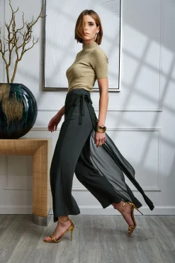 Elie Tahari Overlay Pant- Bottoms